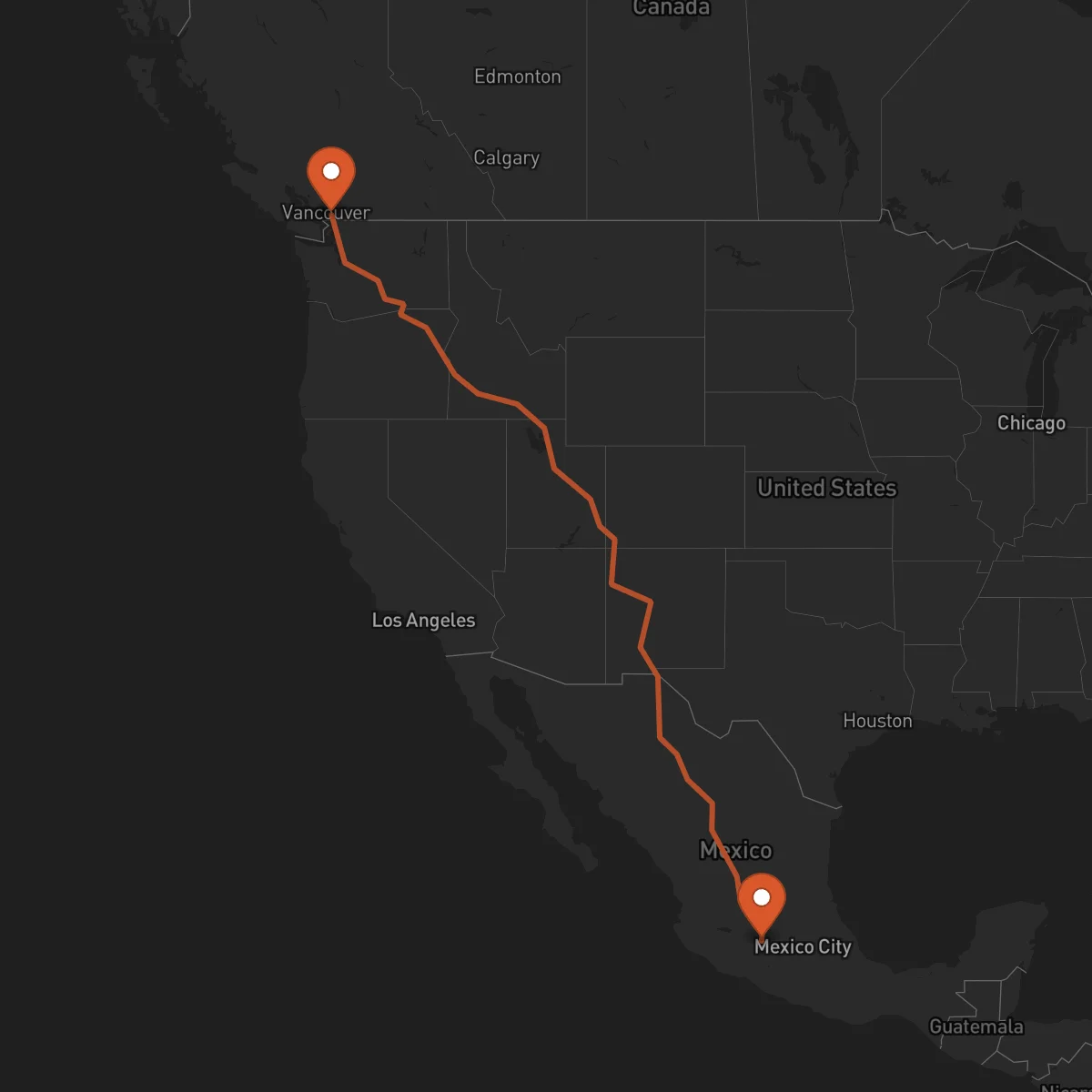 Ruta Surrey - Morelia