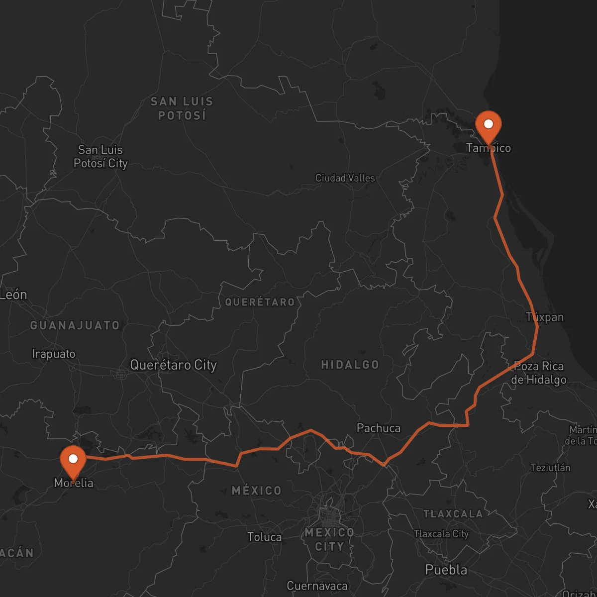 Ruta Tampico - Morelia