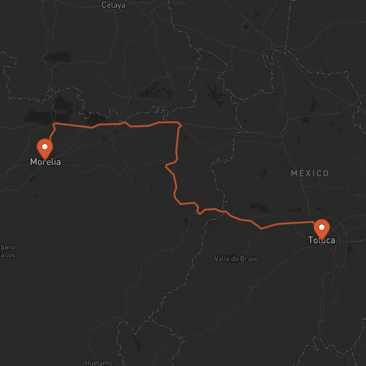 Ruta Morelia - Toluca