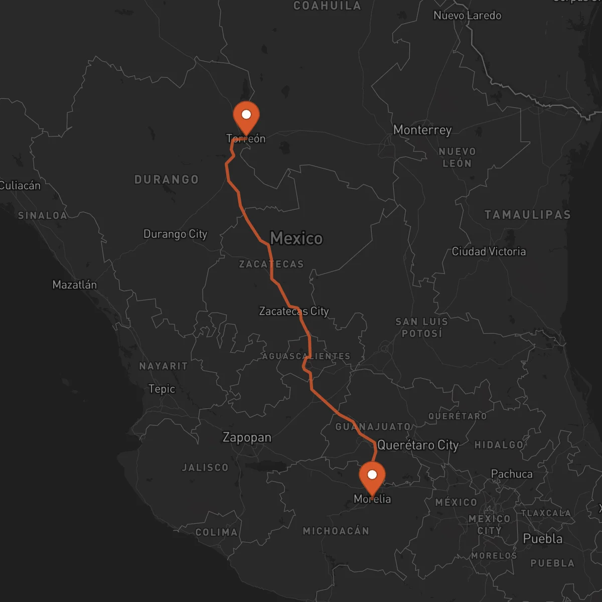 Ruta Morelia - Torreón