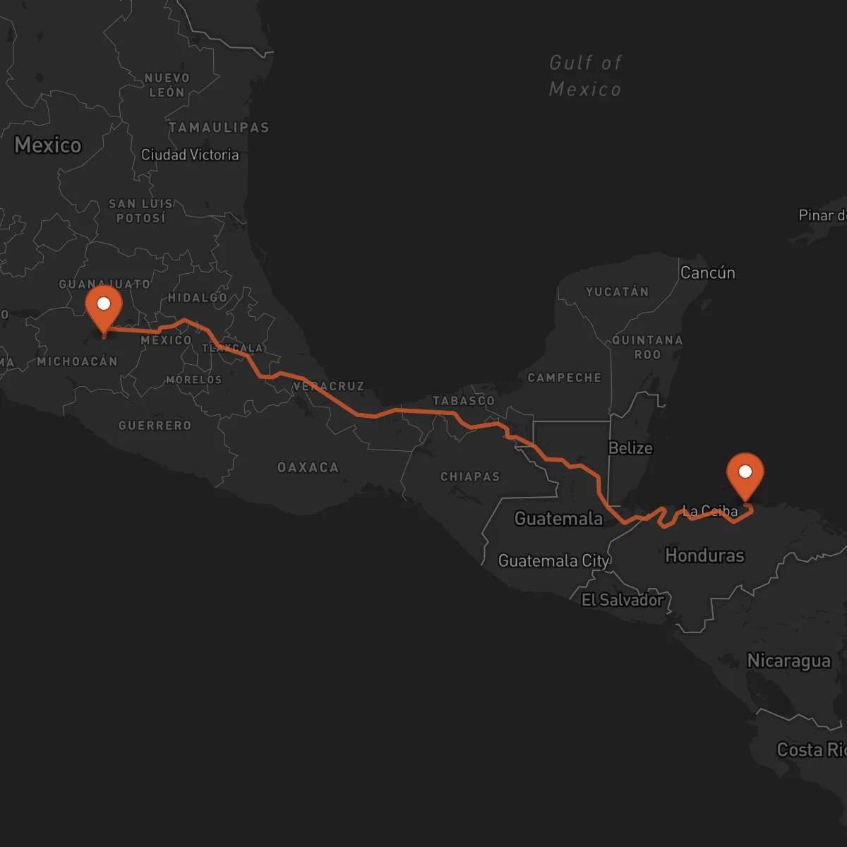 Ruta Trujillo - Morelia