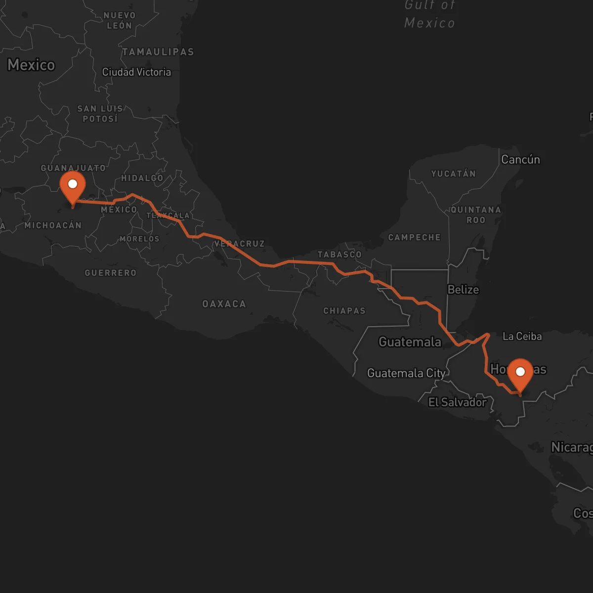 Ruta Yuscarán - Morelia