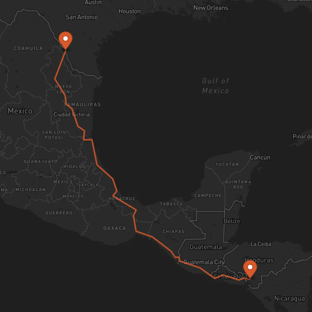 Ruta Nacaome - Nuevo Laredo