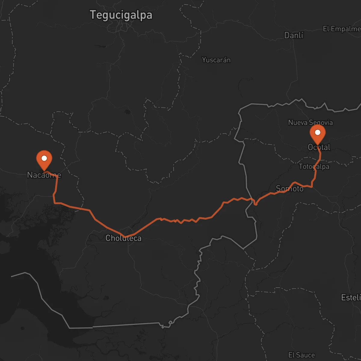 Ruta Nacaome - Ocotal