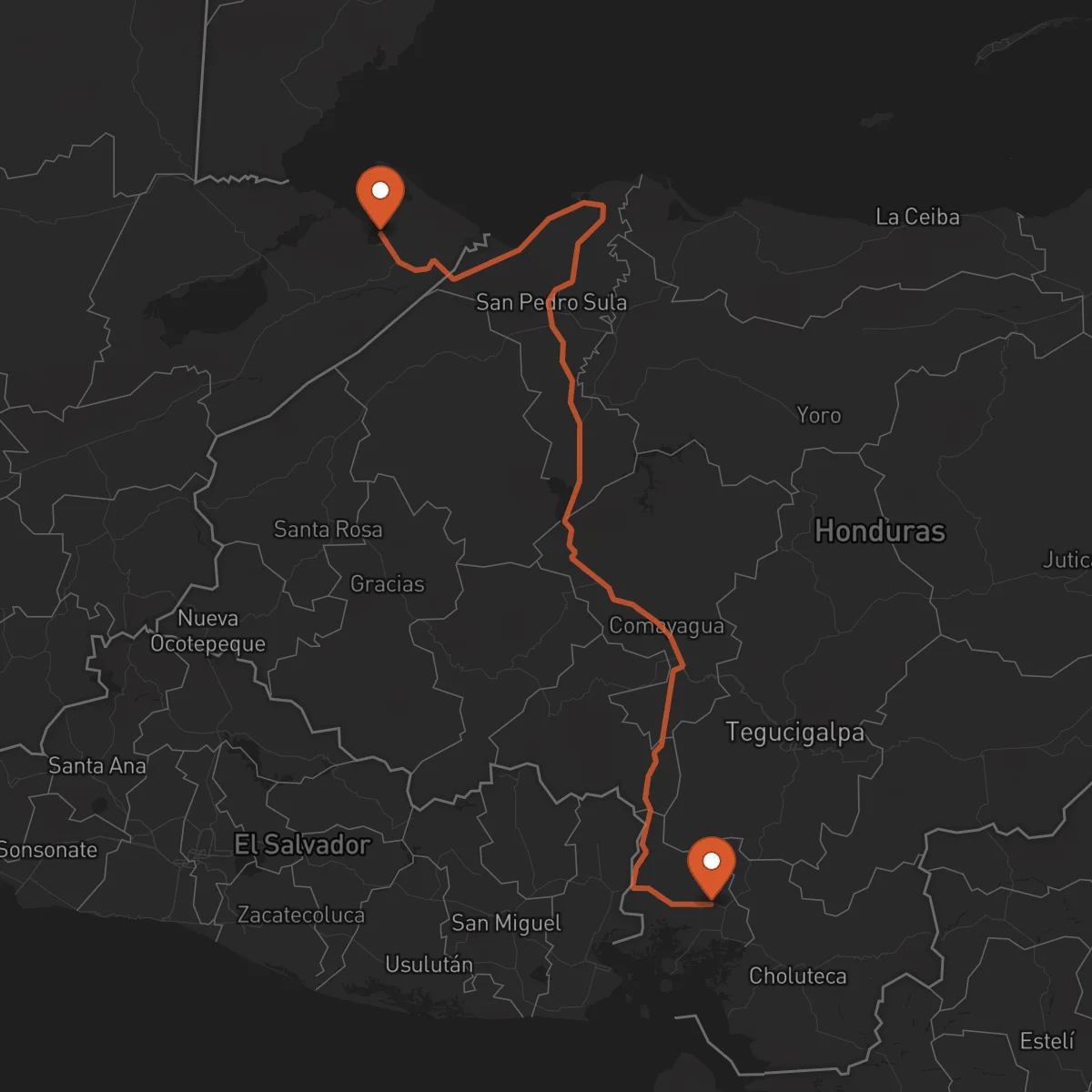 Ruta Nacaome - Puerto Barrios