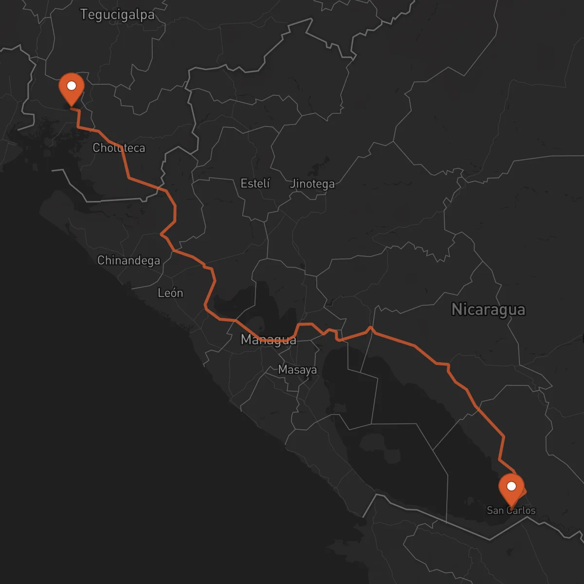 Ruta Nacaome - San Carlos
