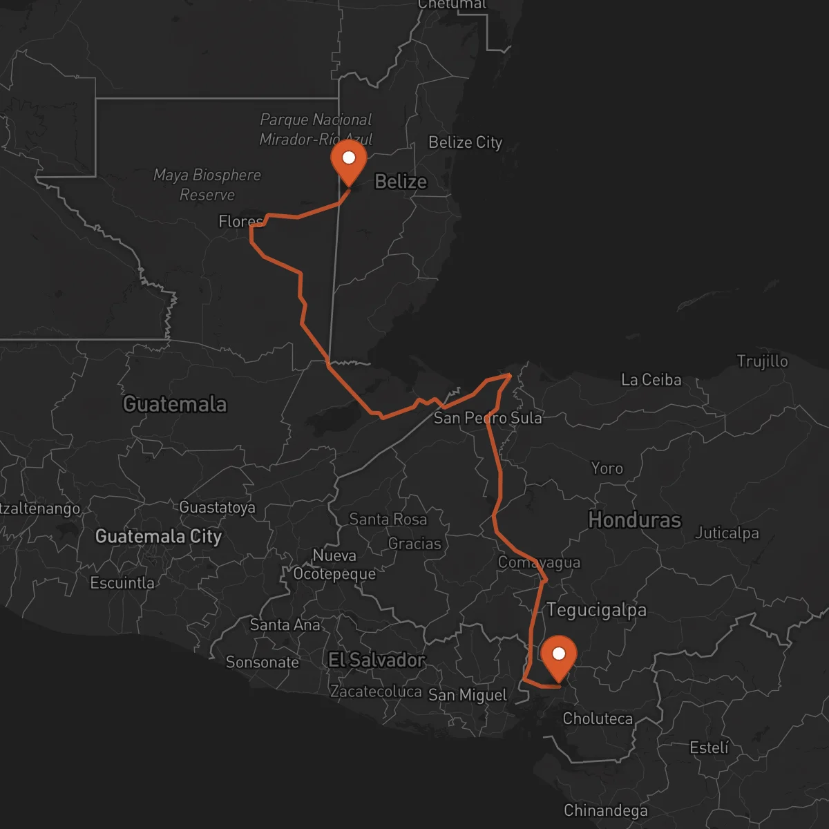 Ruta San Ignacio - Nacaome