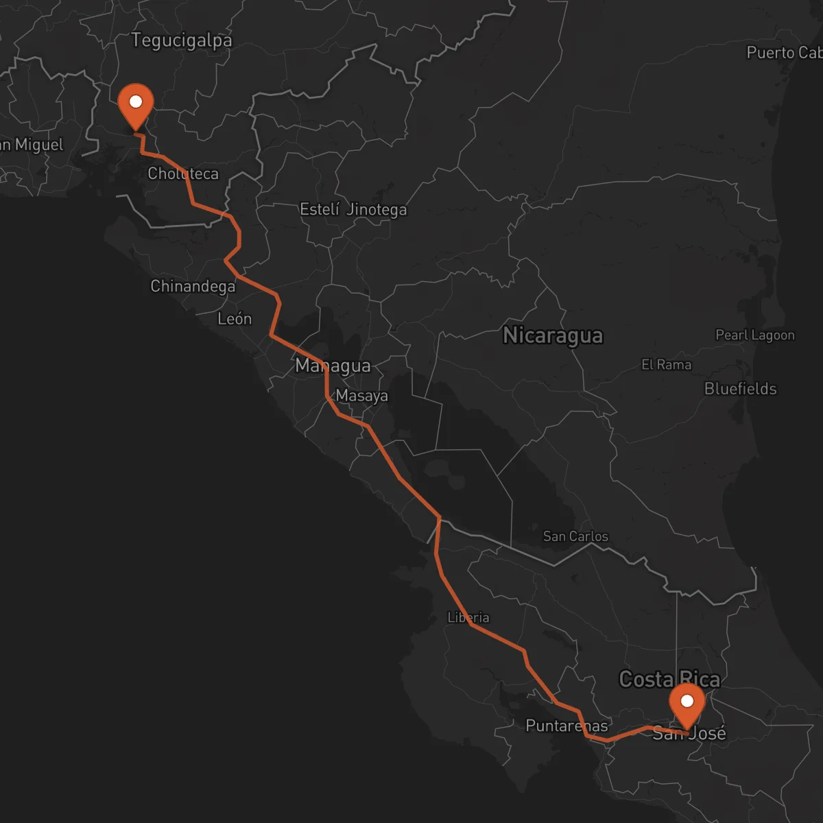 Ruta Nacaome - San José