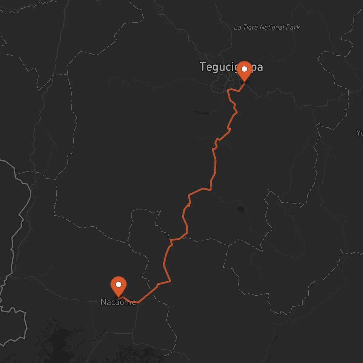 Ruta Nacaome - Tégucigalpa