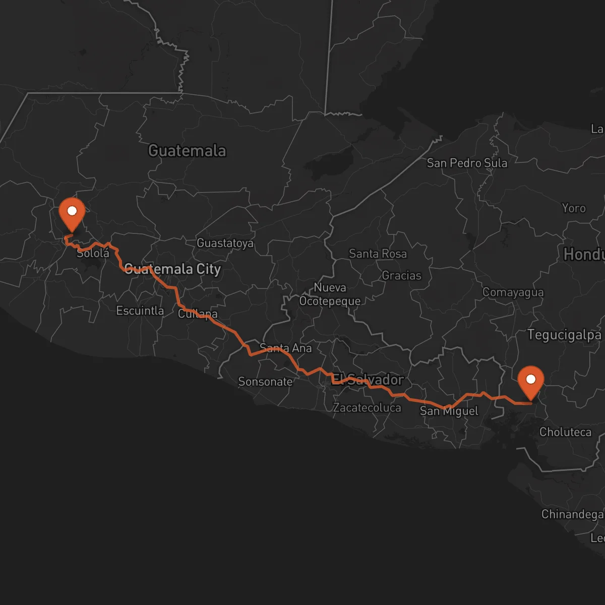 Ruta Totonicapán - Nacaome