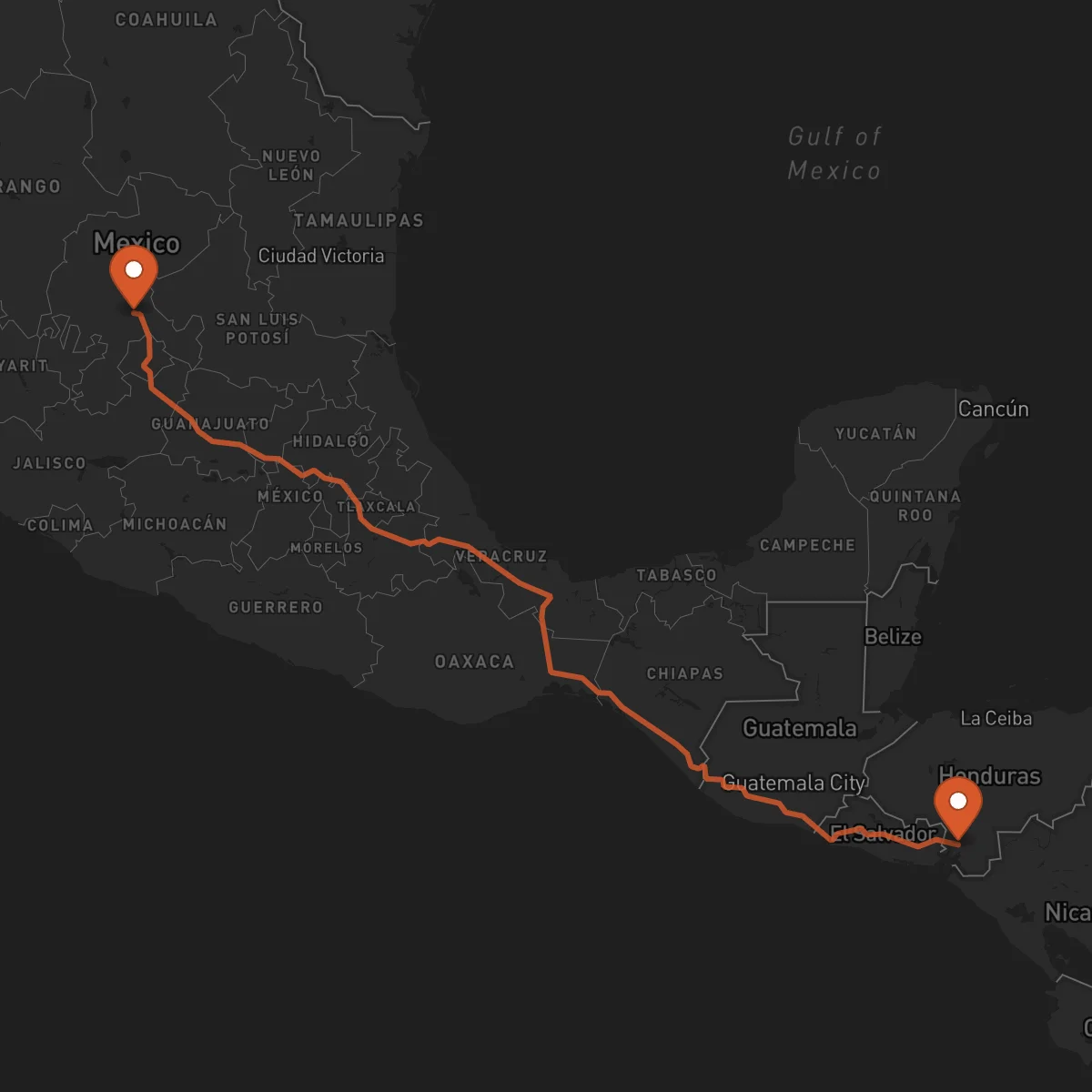 Ruta Zacatecas - Nacaome