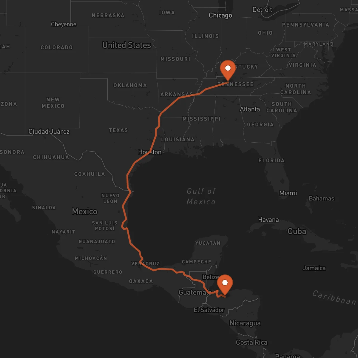 Ruta Yoro - Nashville