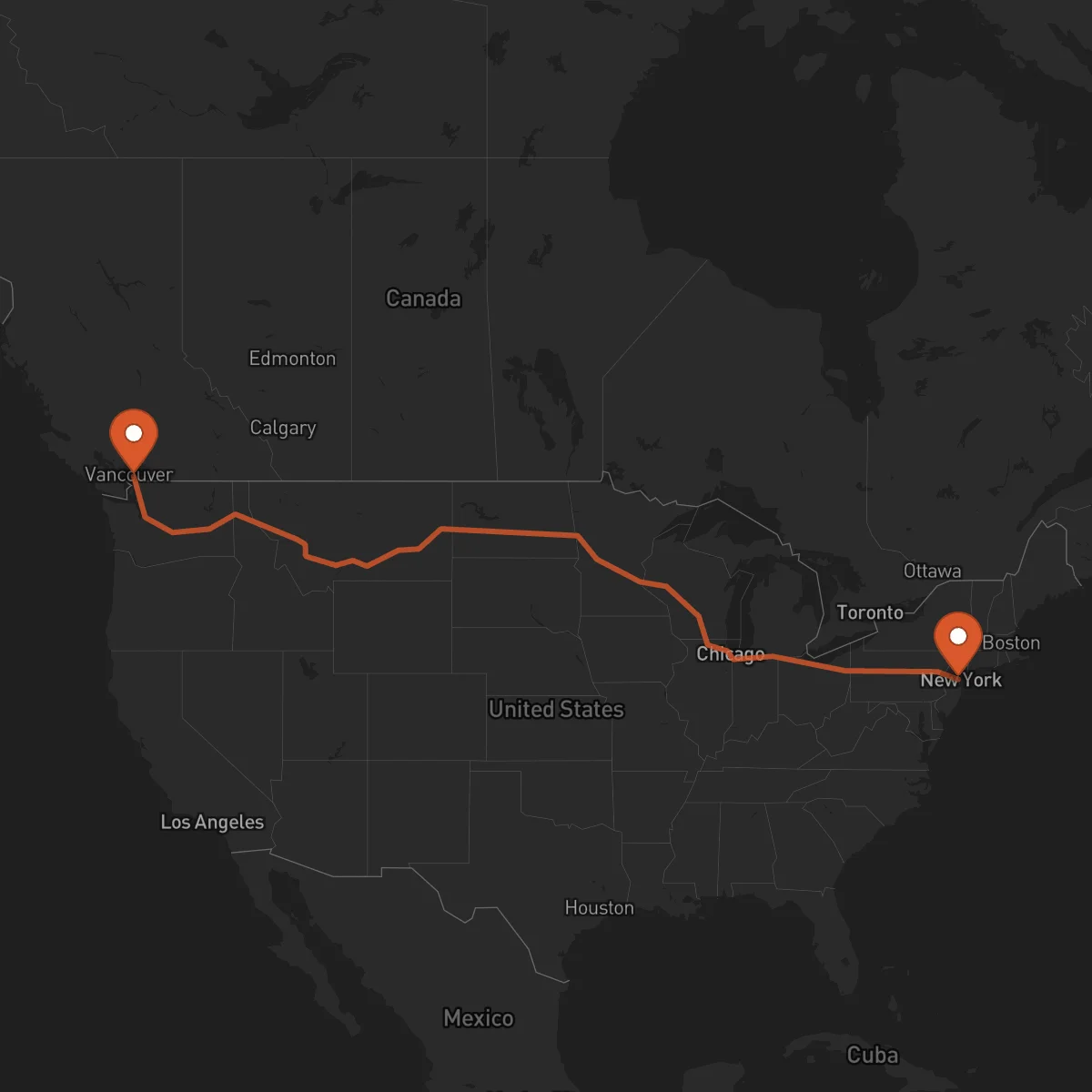 Ruta Newark - Surrey