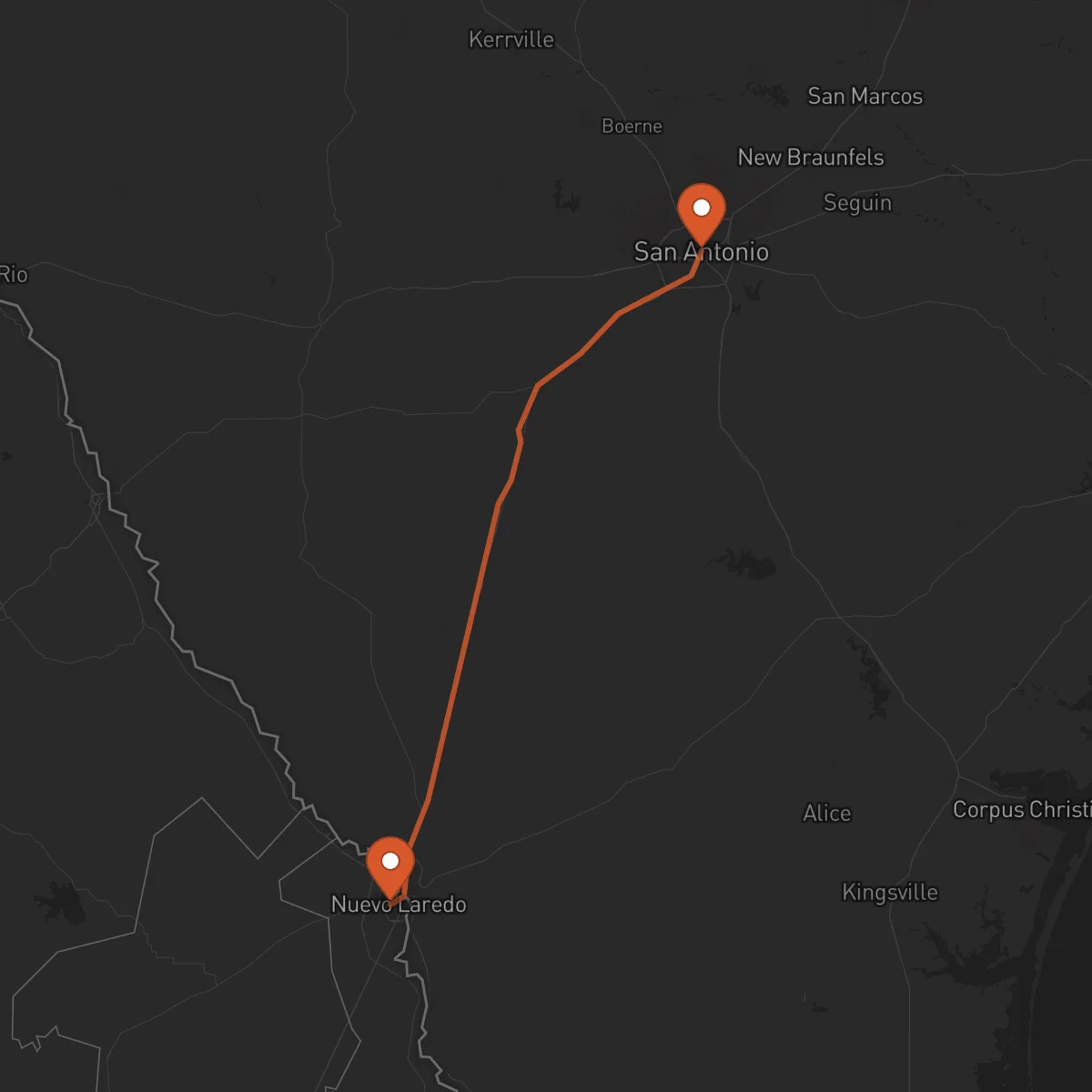 Ruta Nuevo Laredo - San Antonio