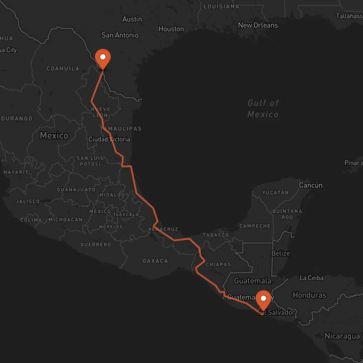 Ruta Sonsonate - Nuevo Laredo