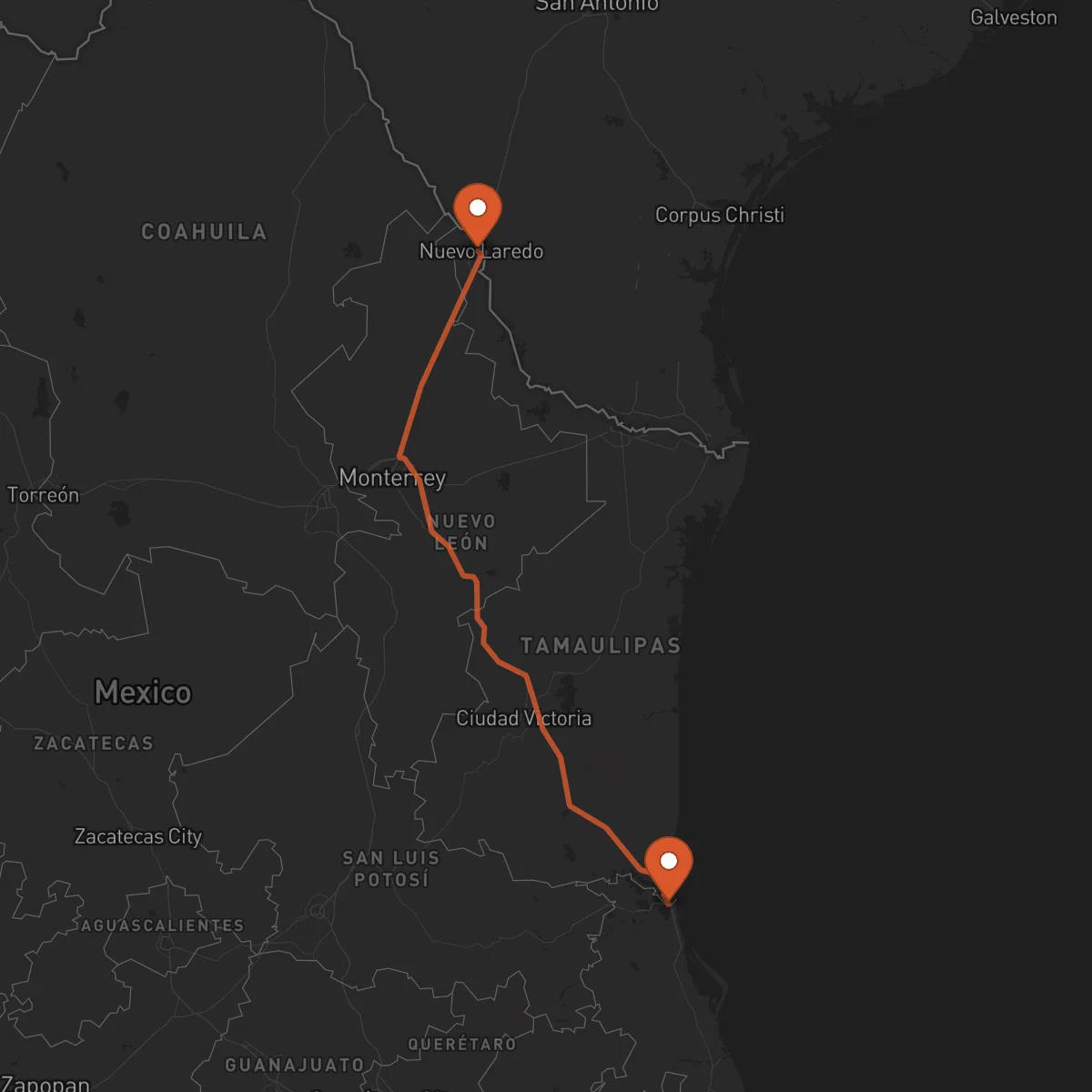 Ruta Tampico - Nuevo Laredo