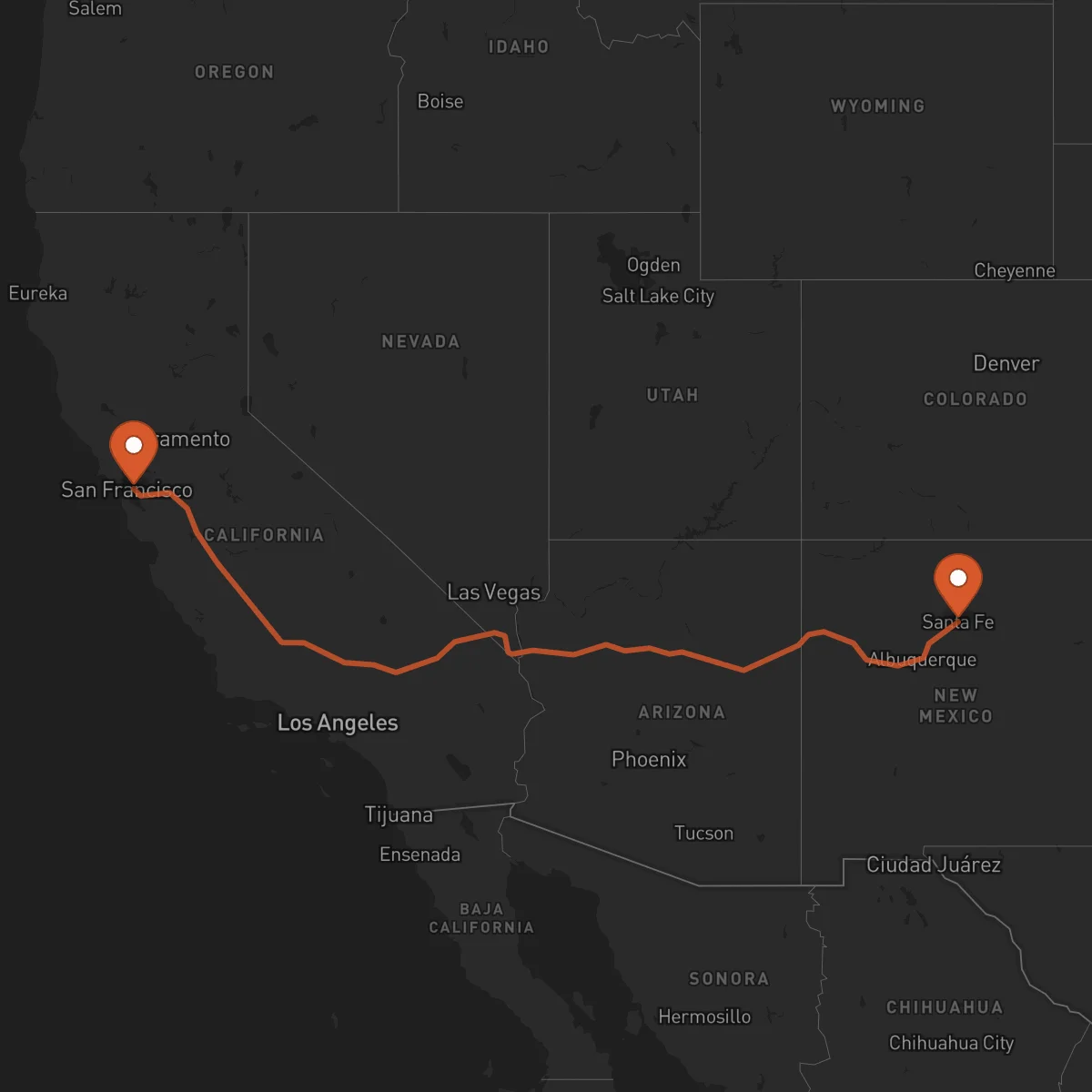 Ruta Santa Fe - Oakland