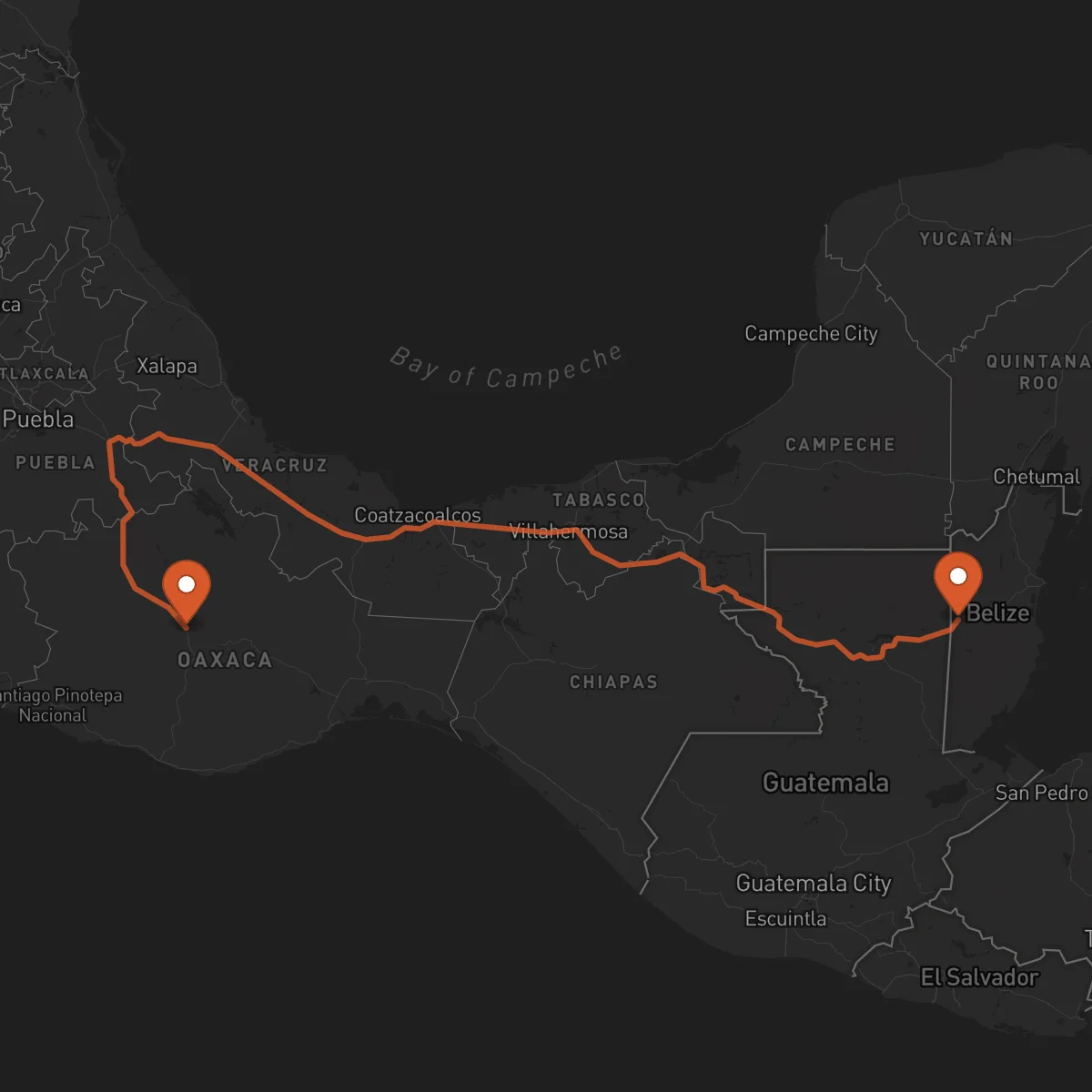 Ruta San Ignacio - Oaxaca de Juárez