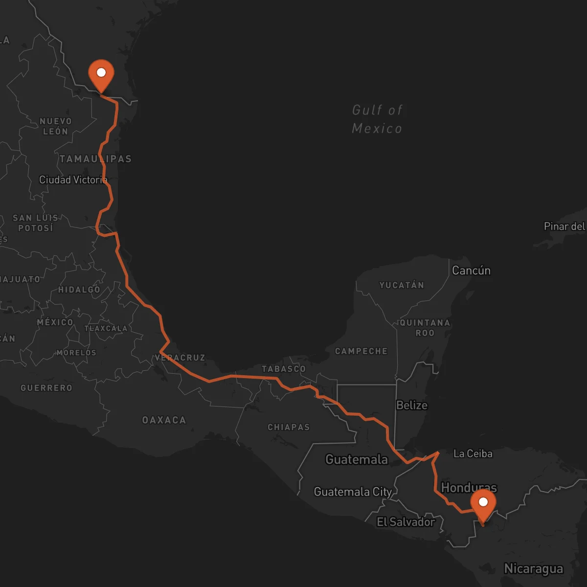 Ruta Ocotal - Reynosa