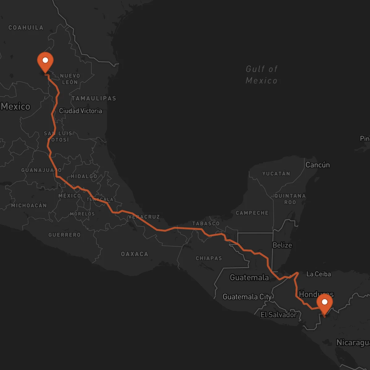 Ruta Saltillo - Ocotal