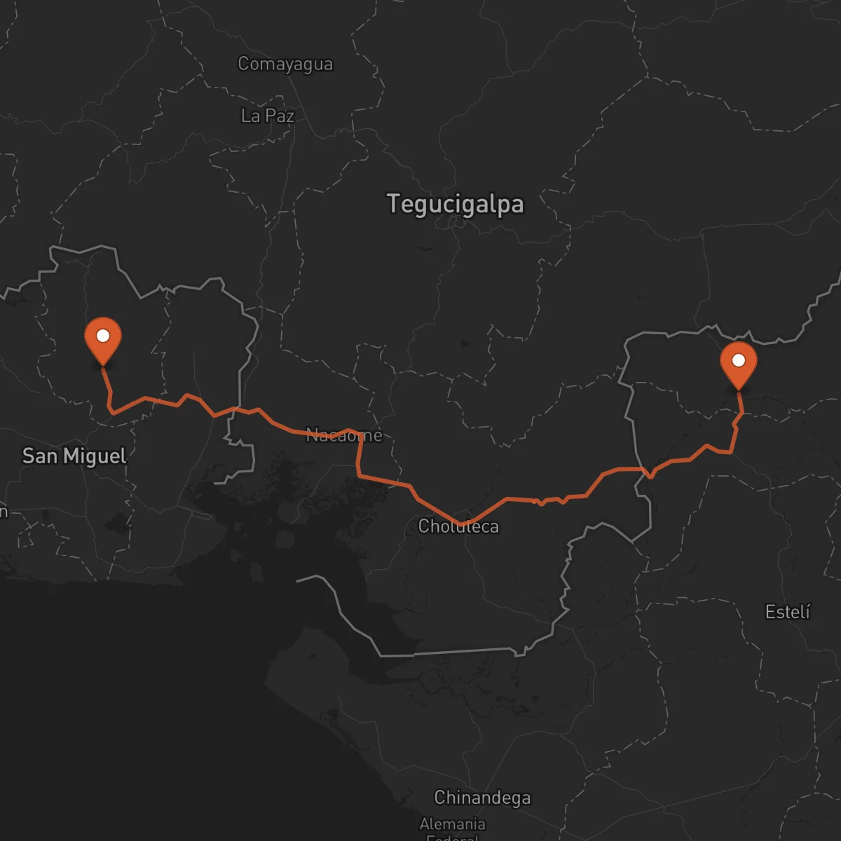 Ruta Ocotal - San Francisco Gotera