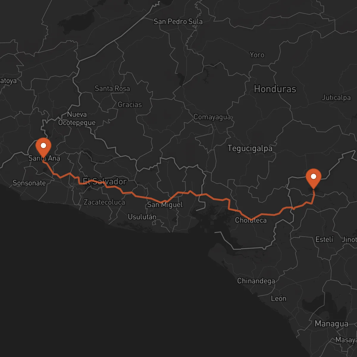 Ruta Santa Ana - Ocotal