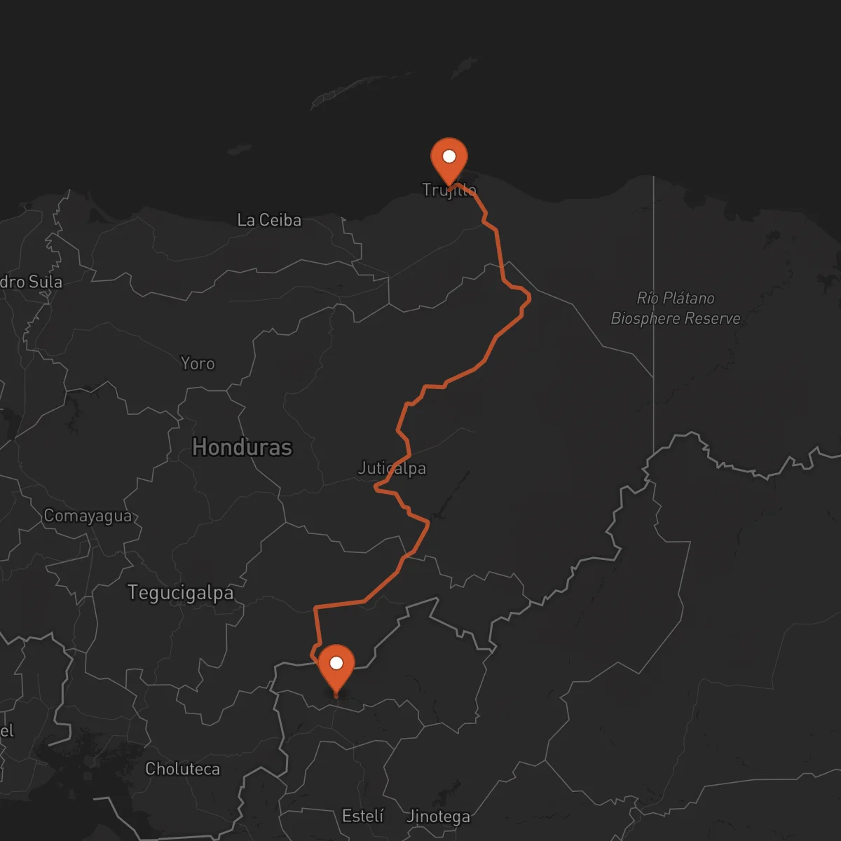 Ruta Ocotal - Trujillo