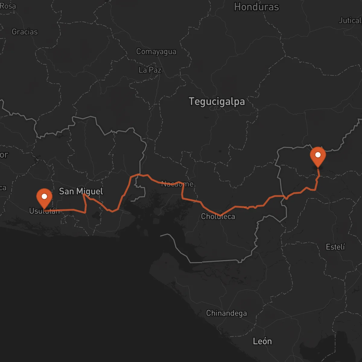 Ruta Ocotal - Usulután
