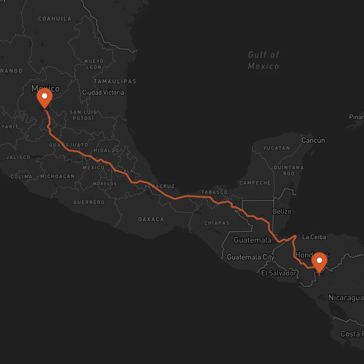 Ruta Zacatecas - Ocotal