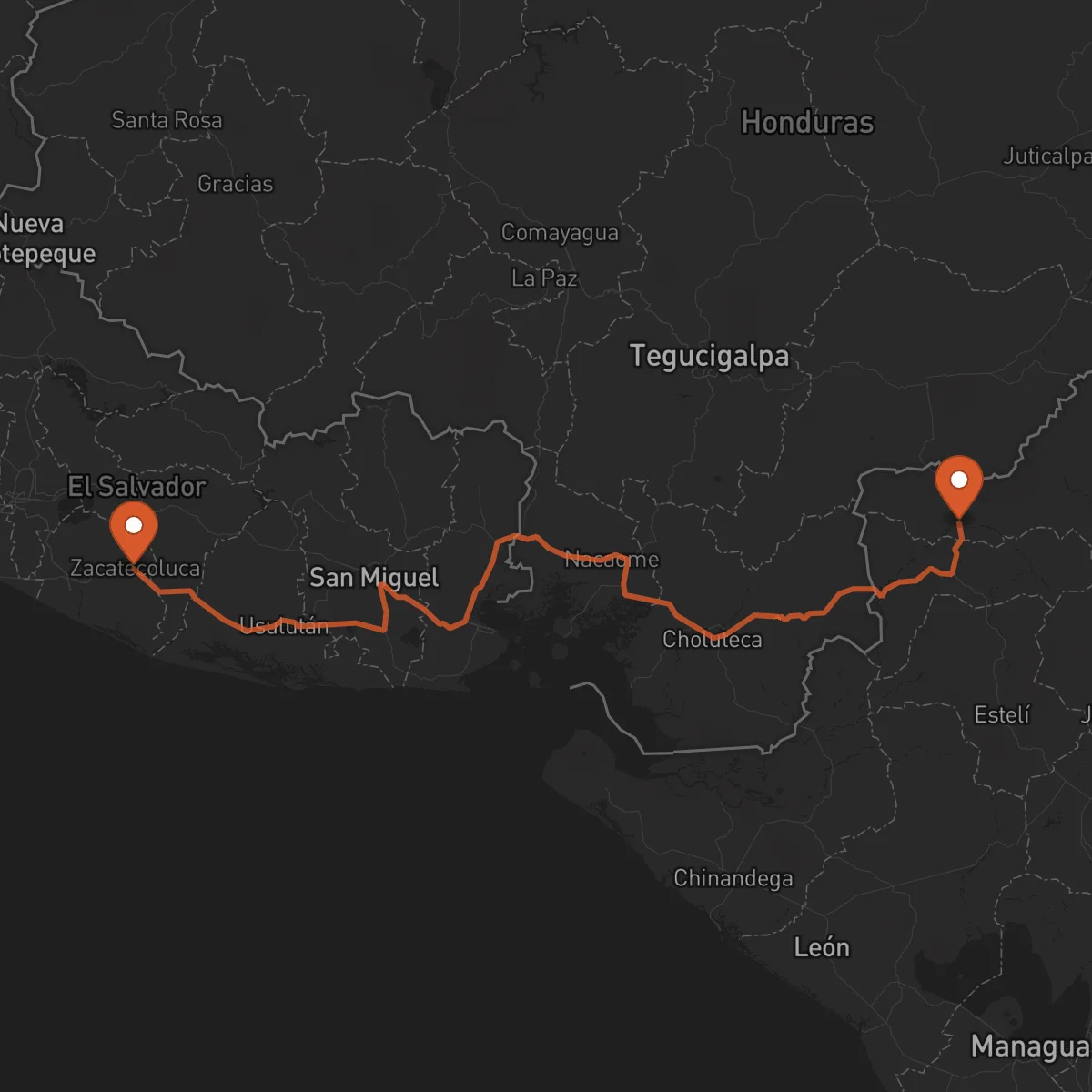 Ruta Ocotal - Zacatecoluca