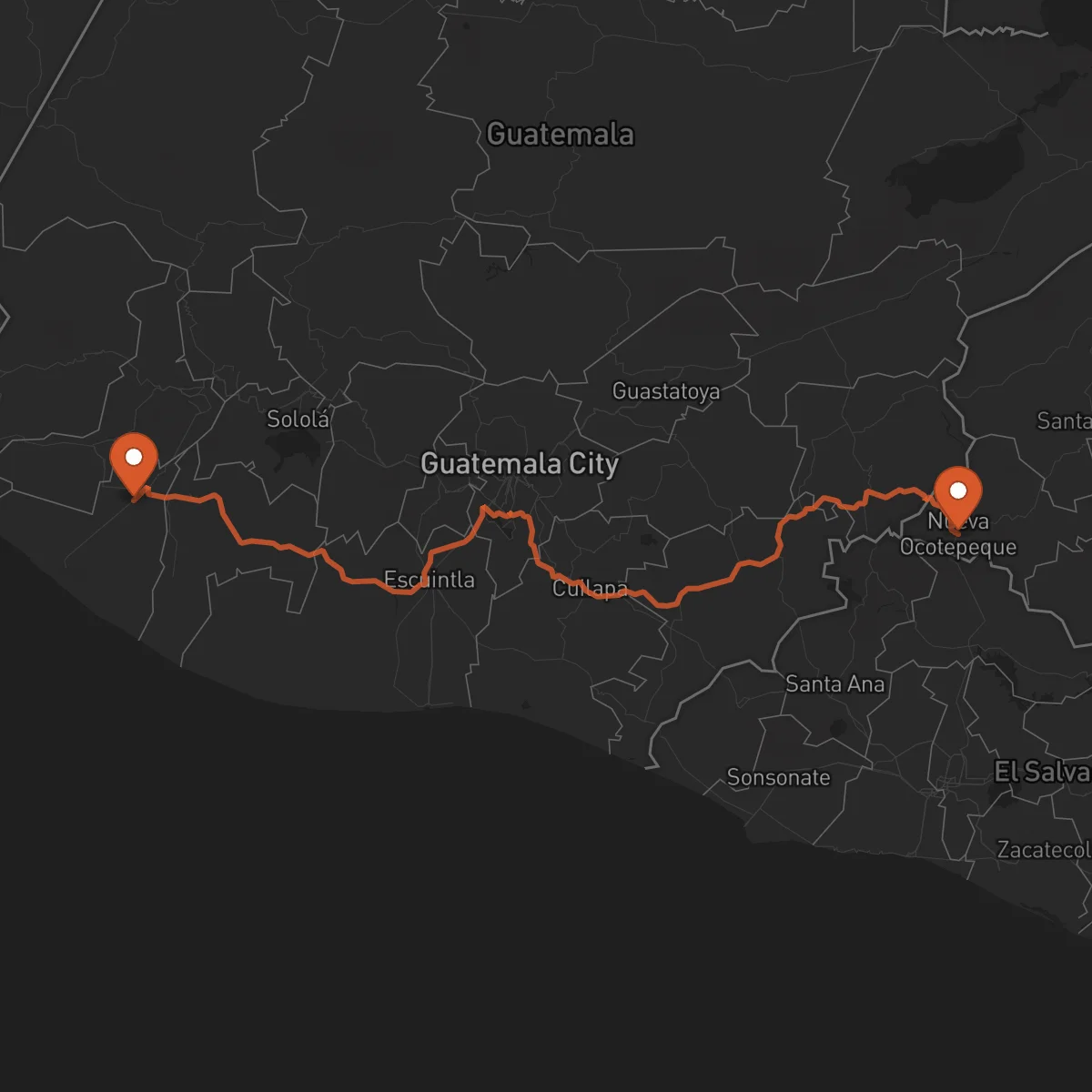 Ruta Ocotepeque - Retalhuleu