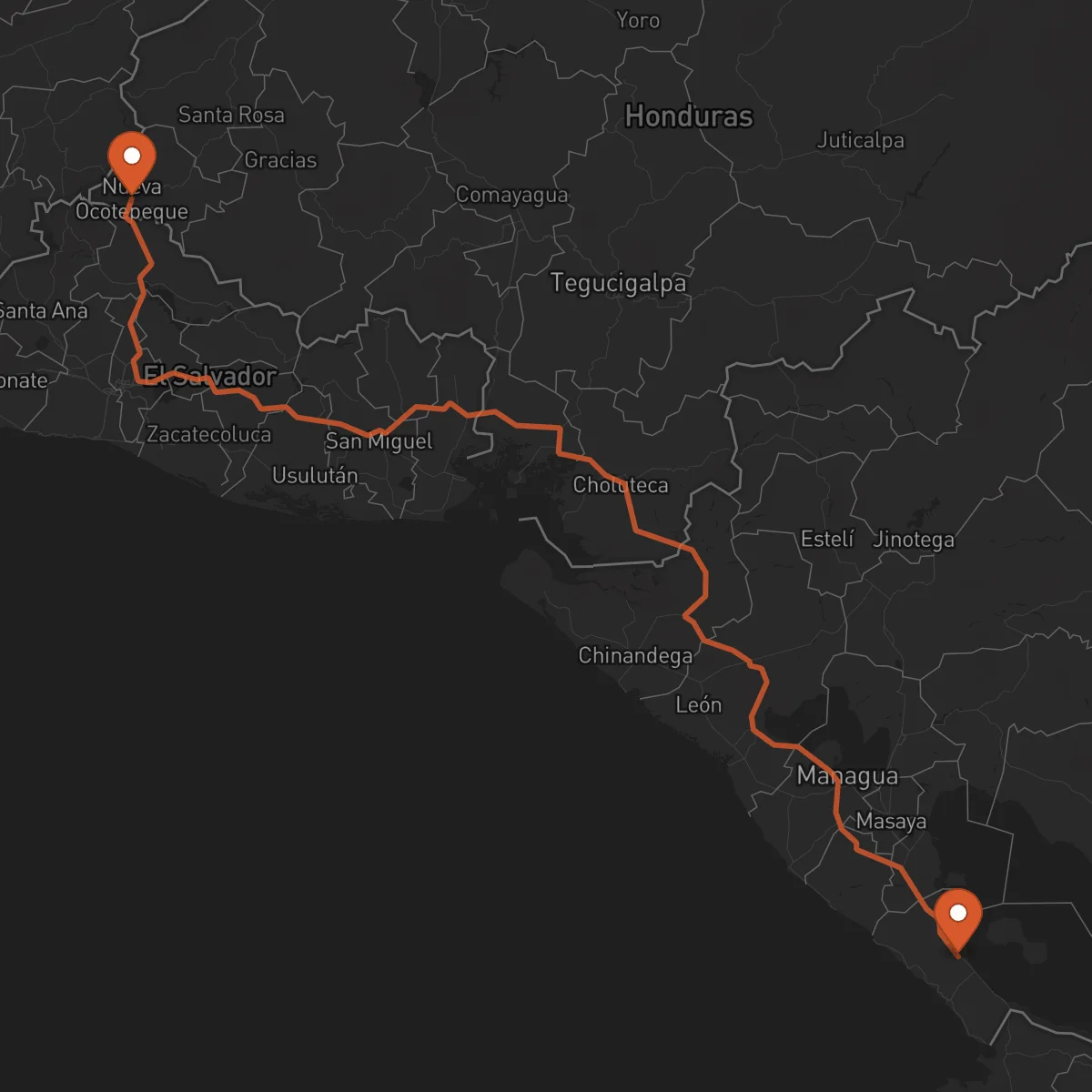 Ruta Ocotepeque - Rivas