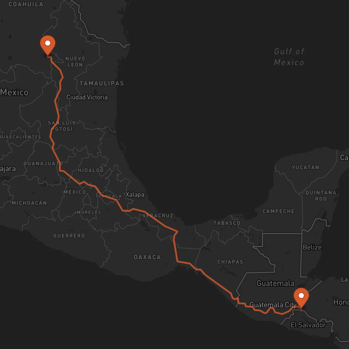 Ruta Saltillo - Ocotepeque