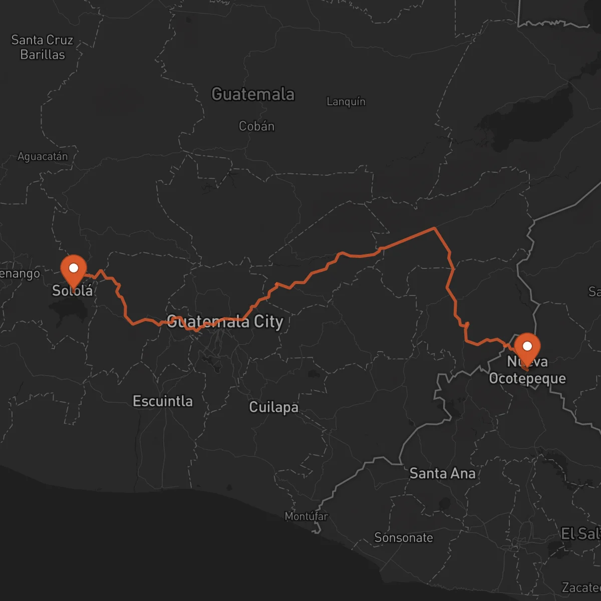 Ruta Ocotepeque - Sololá