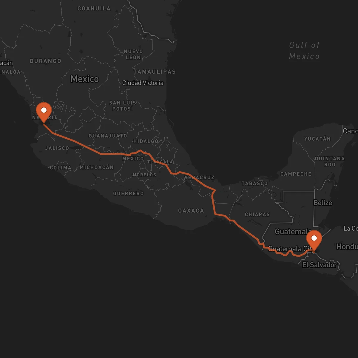 Ruta Tepic - Ocotepeque