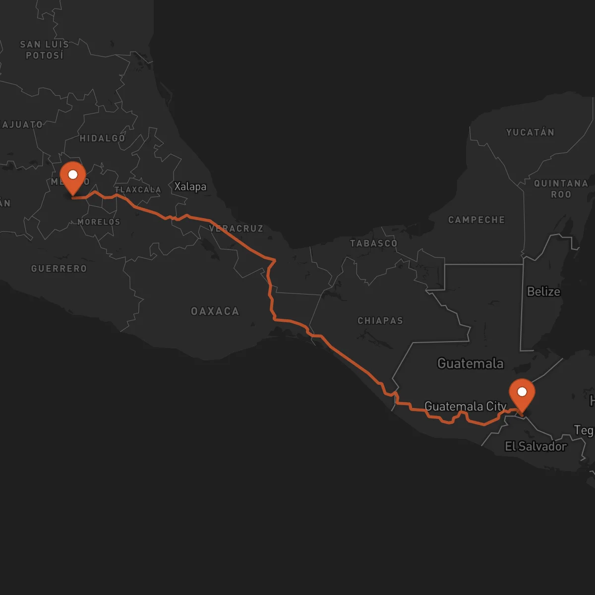 Ruta Ocotepeque - Toluca