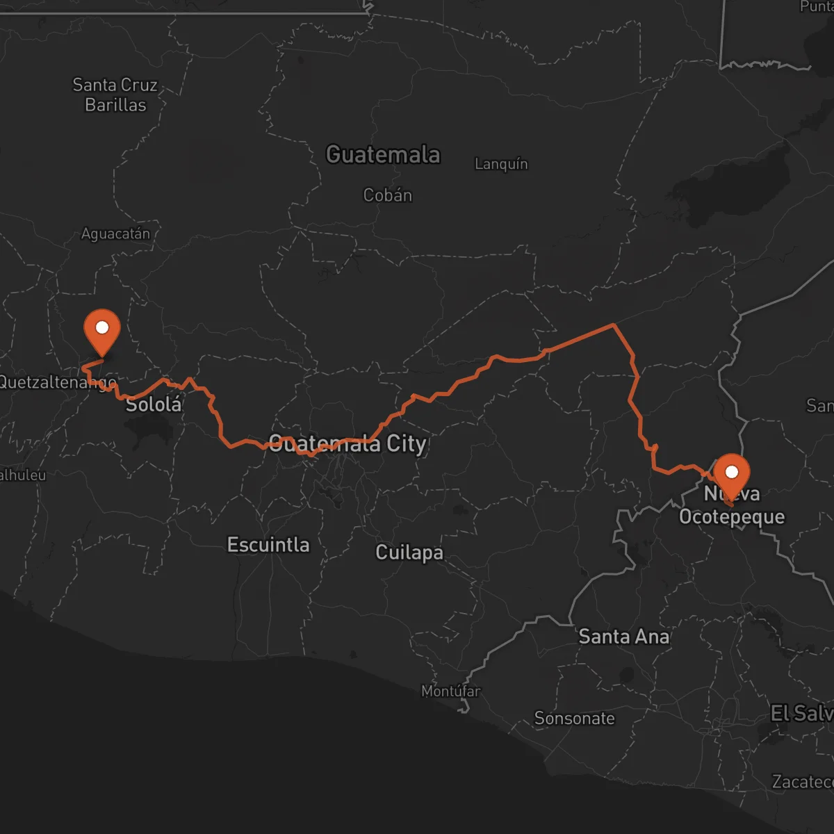 Ruta Totonicapán - Ocotepeque