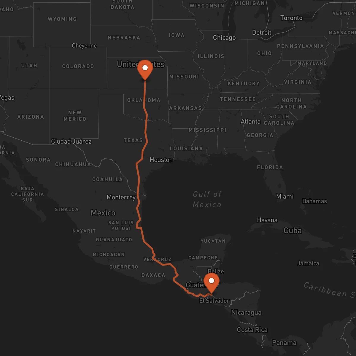 Ruta Ocotepeque - Wichita