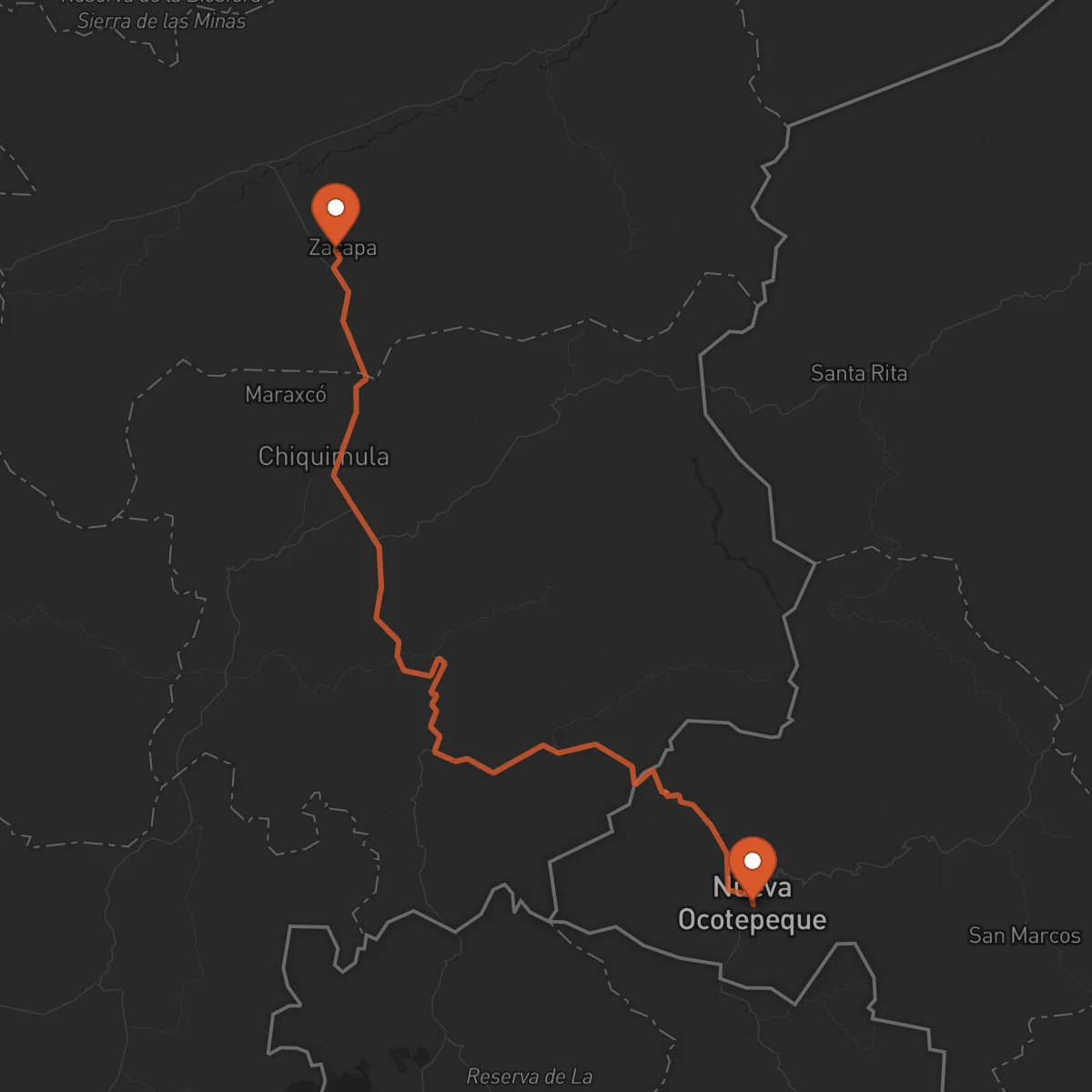 Ruta Ocotepeque - Zacapa