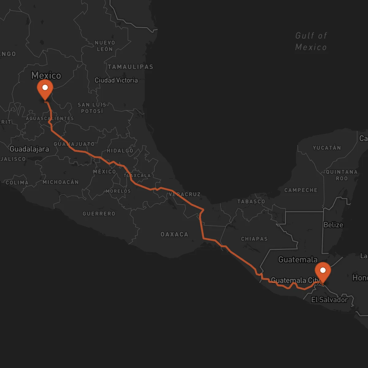 Ruta Zacatecas - Ocotepeque