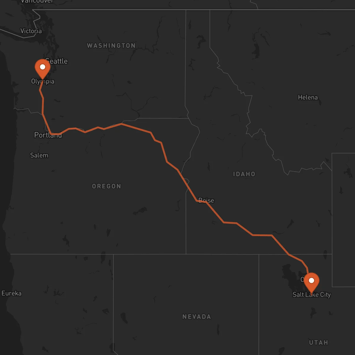 Ruta Olympia - Salt Lake City