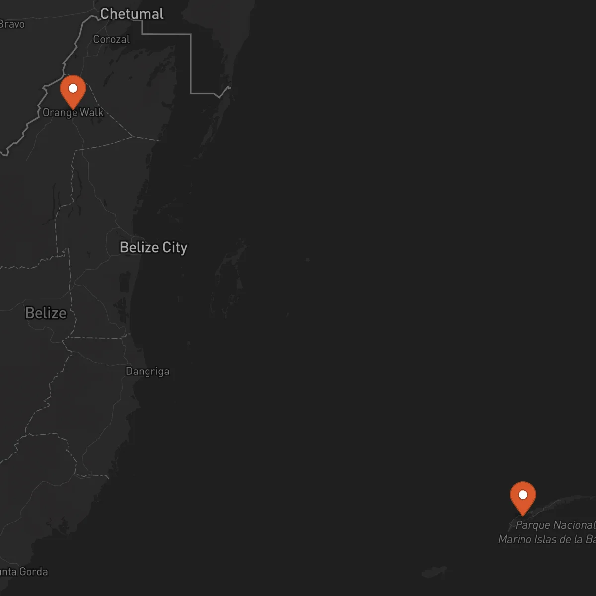 Ruta Roatán - Orange Walk Town