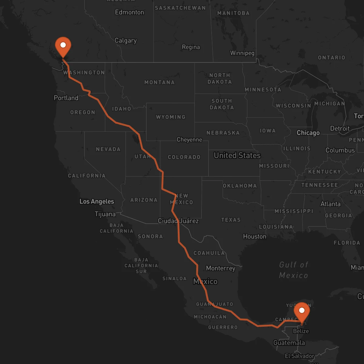 Ruta Orange Walk Town - Vancouver