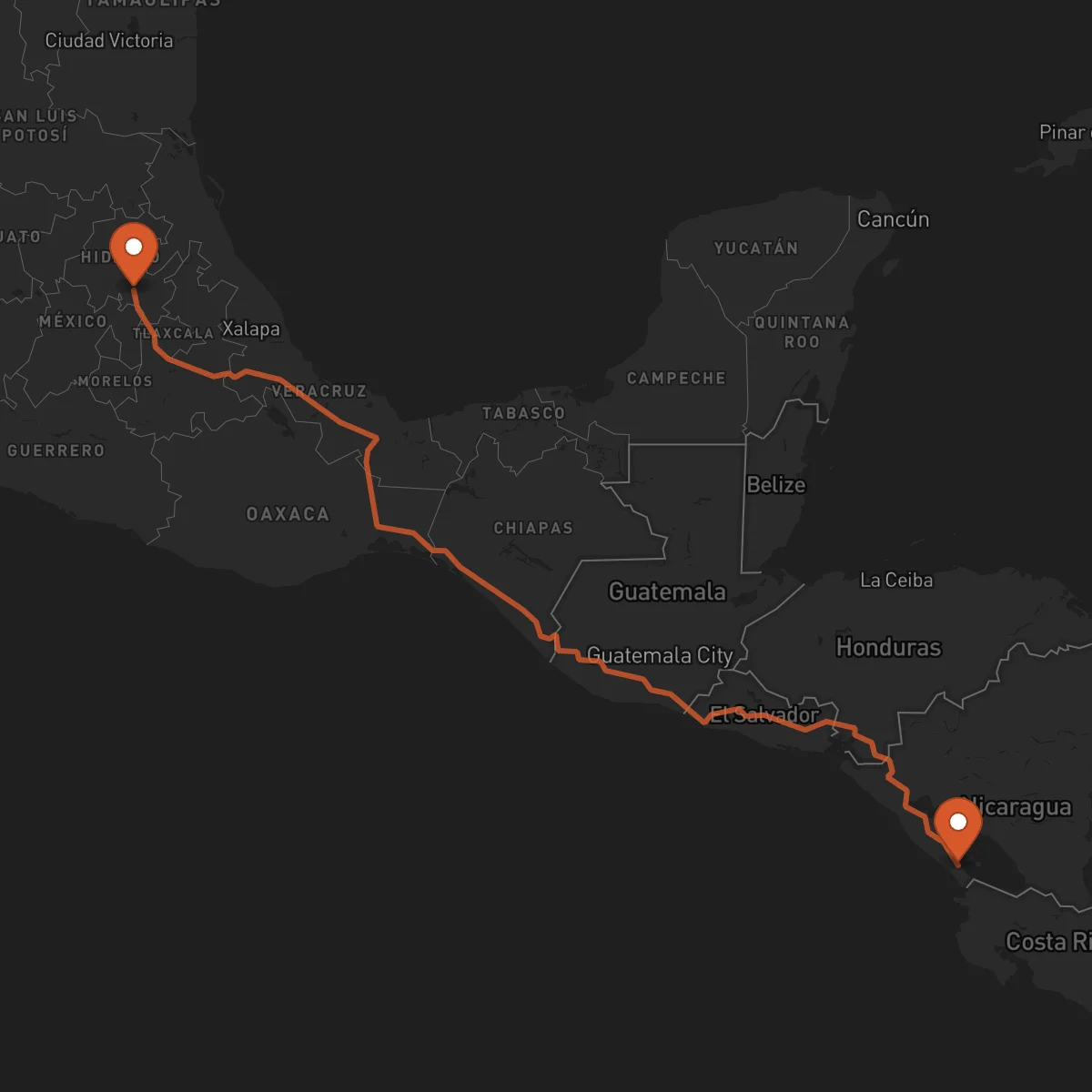Ruta Rivas - Pachuca de Soto