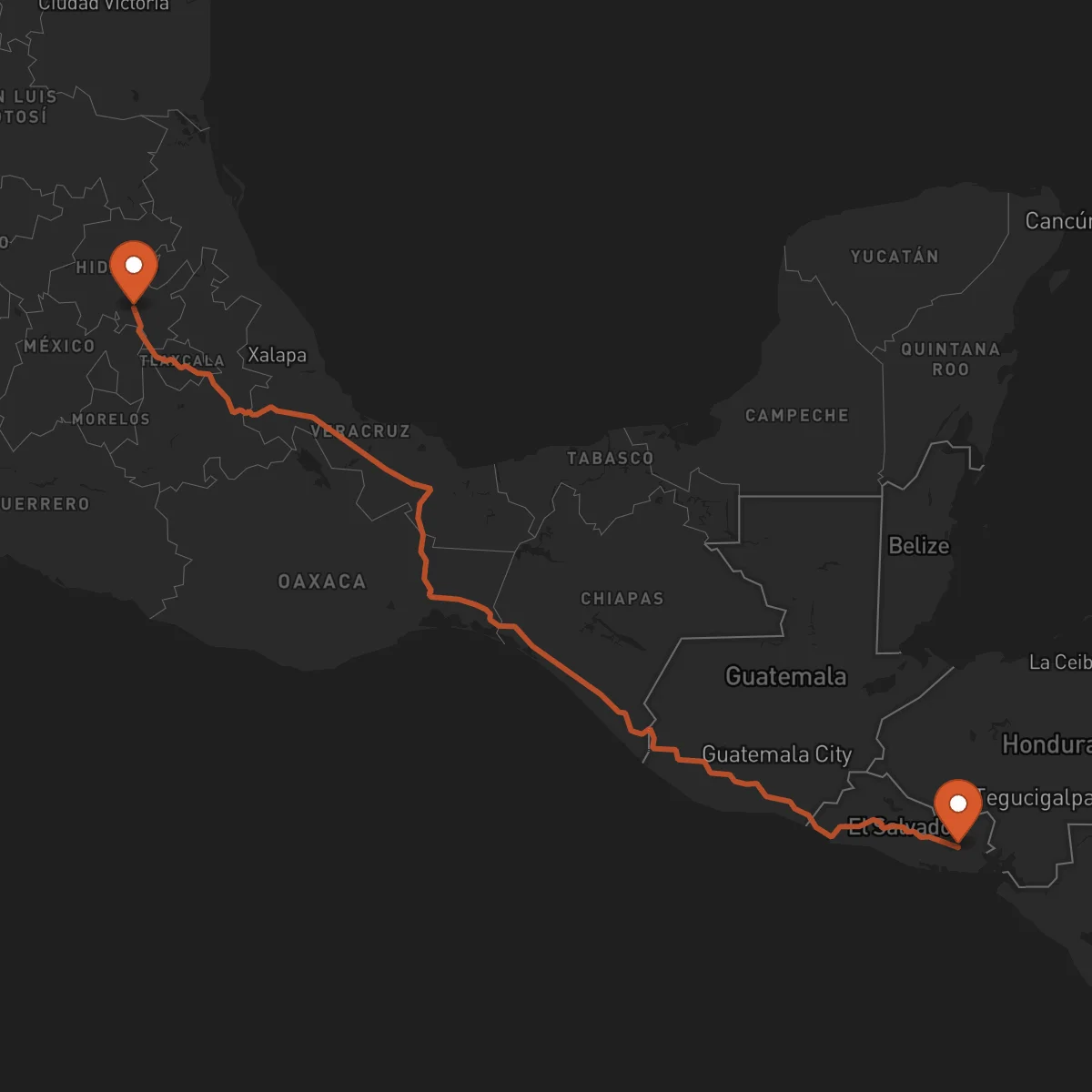 Ruta San Miguel - Pachuca de Soto
