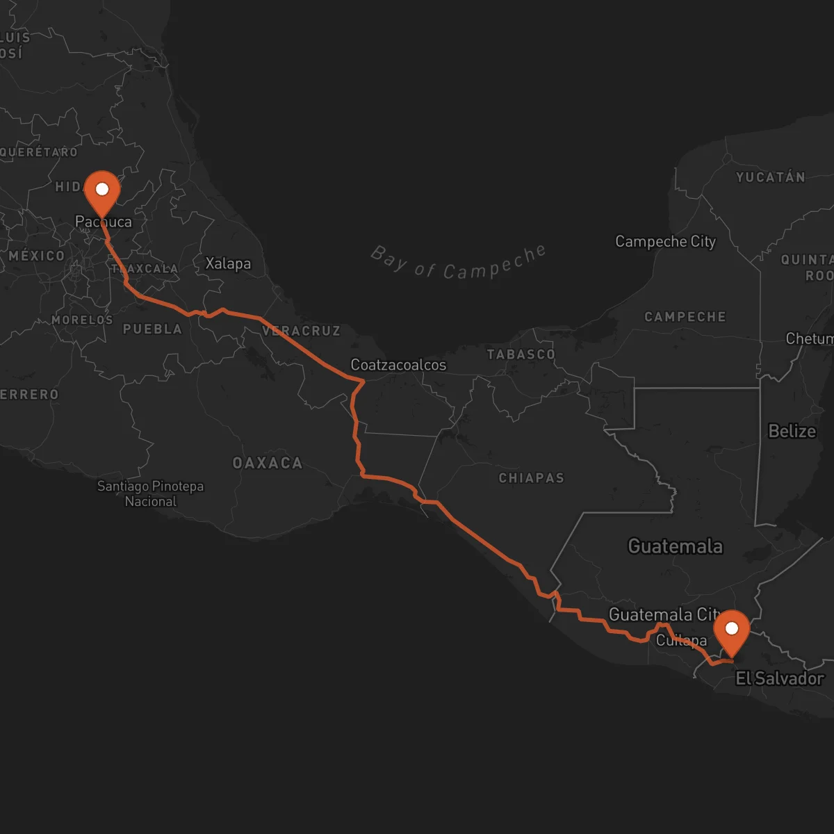 Ruta Santa Ana - Pachuca de Soto