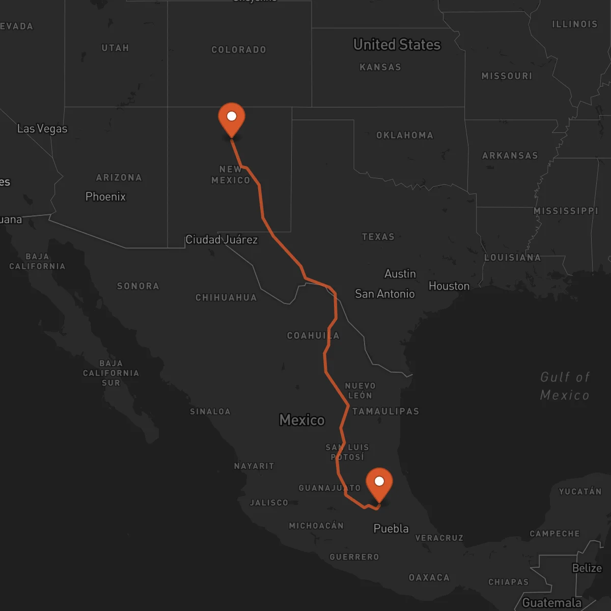 Ruta Pachuca de Soto - Santa Fe