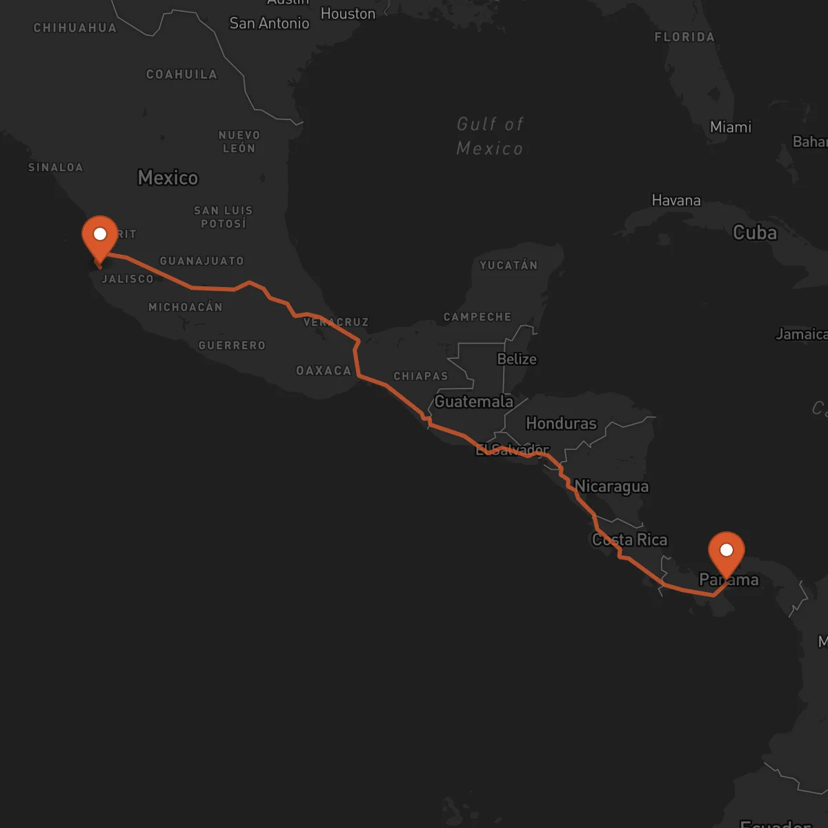 Ruta Penonomé - Puerto Vallarta