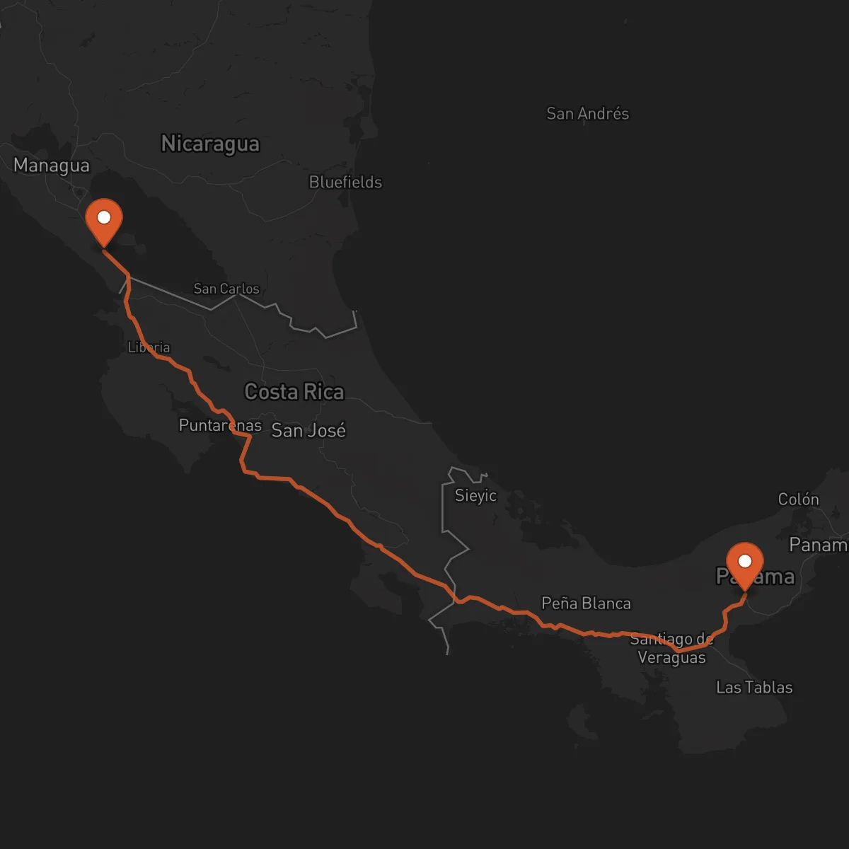 Ruta Penonomé - Rivas