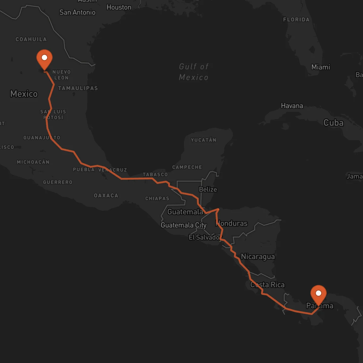 Ruta Penonomé - Saltillo